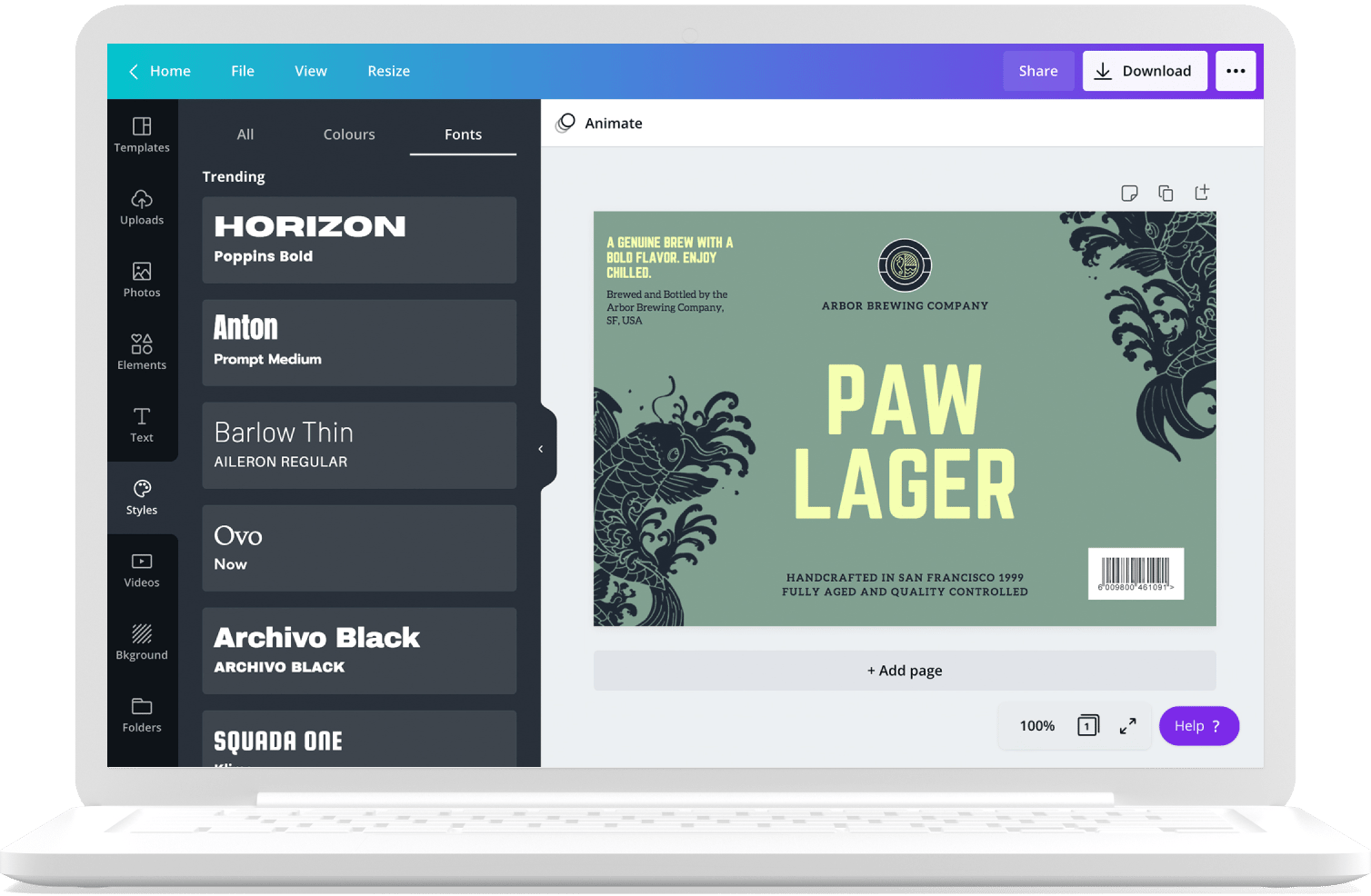 Custom Labels Design and order beautiful labels with Canva